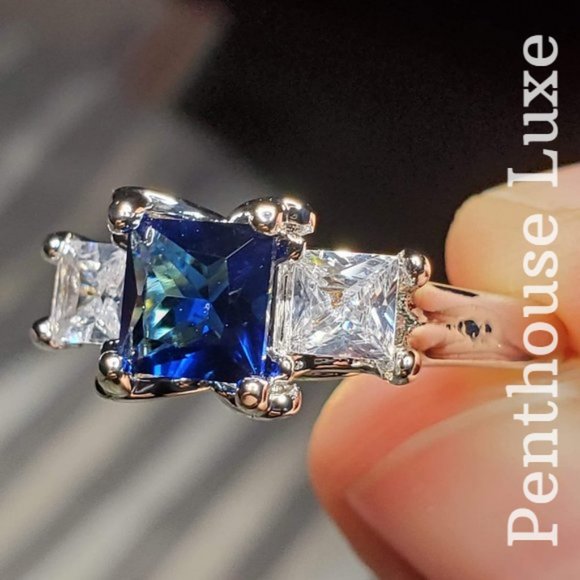 ALMOST GONE! 🔥 CLEARANCE 14k Gold & Sterling Silver Plated Princess Ring - Picture 4 of 7